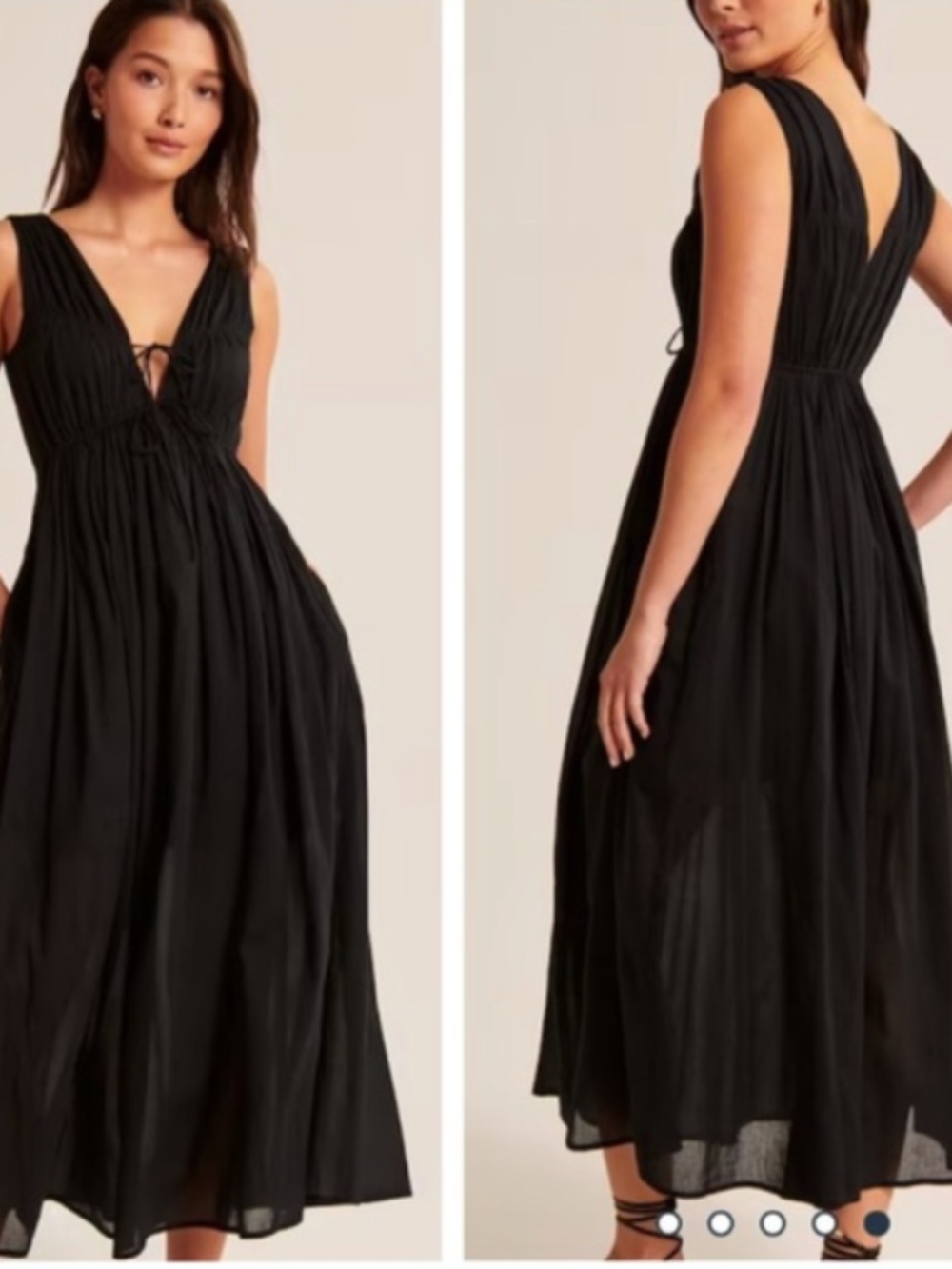 Abercrombie & Fitch Black Maxi Dress